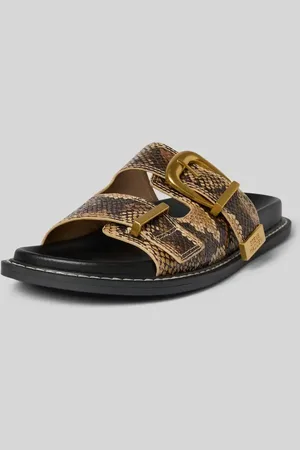 Steve Madden Klapki ze sprzączką i detalem z logo model ‘ARCH’