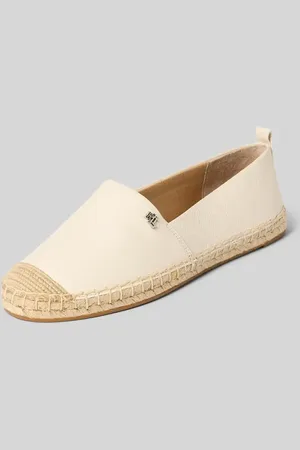 Ralph Lauren Espadryle ze skóry z detalem z logo model ‘CAMERYN’