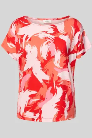QS by s.Oliver T-shirt o kroju relaxed fit z mieszanki wiskozy