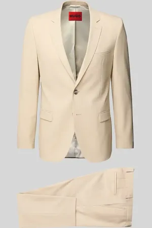 HUGO BOSS Garnitur o kroju slim fit z kieszeniami z patką model ‘Arti/Hesten232X’