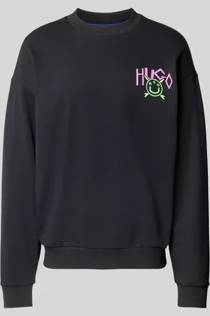 Hugo Blue Bluza z nadrukiem z logo model ‘Nigotil’