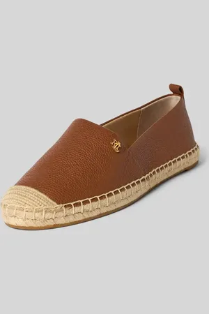 Ralph Lauren Espadryle ze skóry z detalem z logo model ‘CAMERYN’