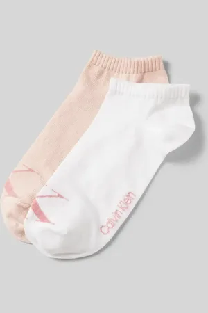 Calvin Klein Krótkie skarpety z nadrukiem z logo w zestawie 2 szt.