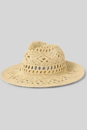 Loevenich Kapelusz słomiany z detalem z logo model ‘Fedora Boho’
