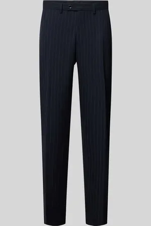 Christian Berg Spodnie do garnituru o kroju slim fit w kant