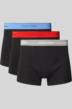 Calvin Klein Obcisłe bokserki z elastycznym paskiem z logo w zestawie 3 szt.