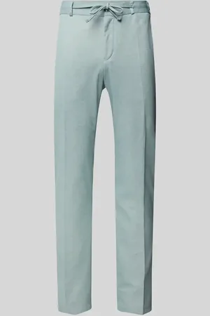 Zuitable Spodnie do garnituru o kroju slim fit w kant model ‘SPARTAFLEX’