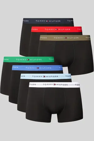 Tommy Hilfiger Obcisłe bokserki z elastycznym paskiem z logo w zestawie 7 szt.