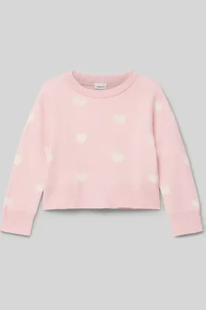 NAME IT Sweter z dzianiny z prążkowanymi wykończeniami model ‘ODESSA’