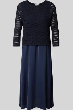 ROBE LÉGÈRE Sukienka midi z ażurowym wzorem