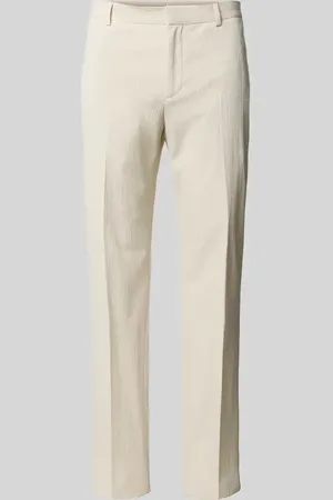 Calvin Klein Spodnie do garnituru o kroju regular fit z fakturowanym wzorem