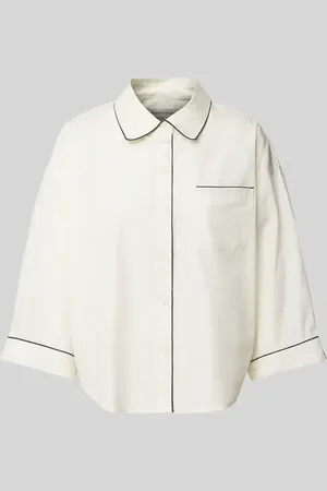 Marc O’ Polo Bluzka dresowa o kroju oversized z czystej bawełny z detalami w kontrastowym kolorze