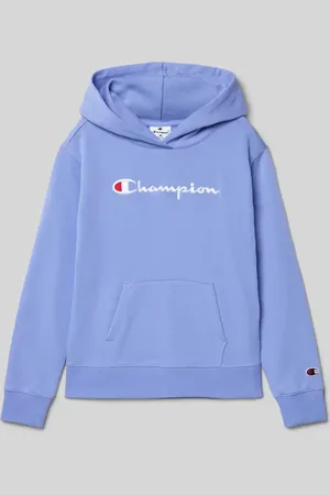 Champion Bluza z kapturem z wyhaftowanym logo