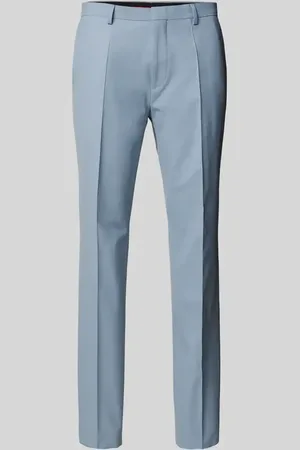 HUGO BOSS Spodnie do garnituru o kroju slim fit w kant model ‘Hesten’
