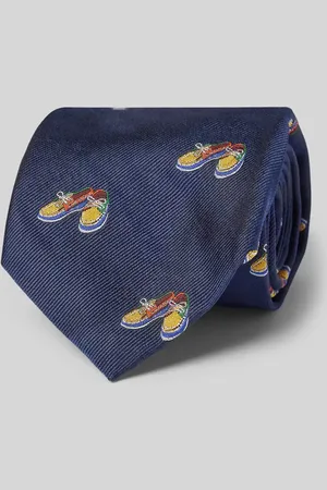 Ralph Lauren Krawat jedwabny z wyhaftowanym motywem