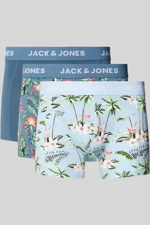 JACK & JONES Obcisłe bokserki z elastycznym paskiem z logo w zestawie 3 szt.