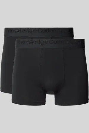 Knowledge Cotton Apparal Majtki z elastycznym paskiem z logo w zestawie 2 szt.