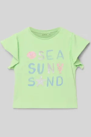 NAME IT T-shirt z nadrukiem z napisem model ‘SEA’