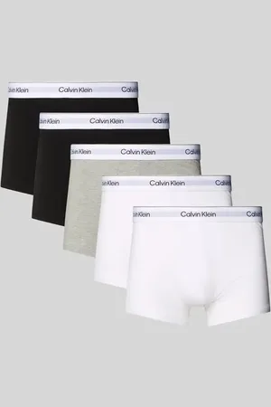 Calvin Klein Obcisłe bokserki z detalami z logo w zestawie 5 szt.