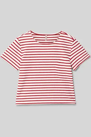 ONLY T-shirt o kroju regular fit z dodatkiem wiskozy model ‘NELLA’