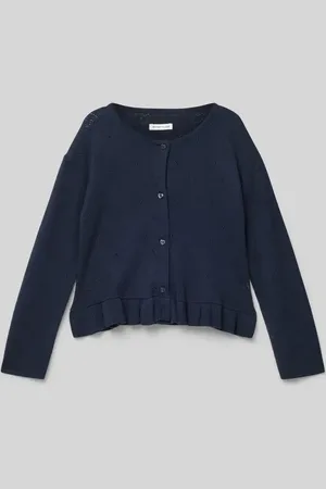 TOM TAILOR Kurtka z dzianiny o kroju regular fit z falbanami