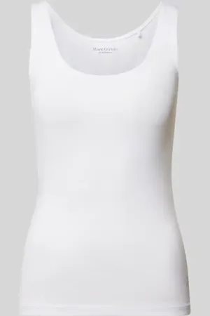 Marc O’ Polo Top o kroju shaped fit z dodatkiem bawełny
