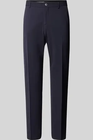 SELECTED Spodnie do garnituru o kroju slim fit z zapięciem na guzik i zamek błyskawiczny