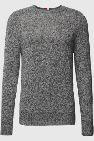 Tommy Hilfiger Sweter z dzianiny z wyhaftowanym logo model ‘MERINO’
