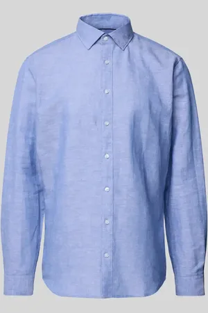 Jake*s Koszula biznesowa o kroju slim fit z listwą guzikową