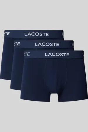 Lacoste Obcisłe bokserki z elastycznym paskiem z logo w zestawie 3 szt.