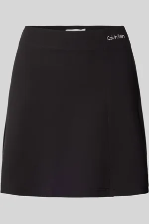 Calvin Klein Spódnica mini z wyhaftowanym logo