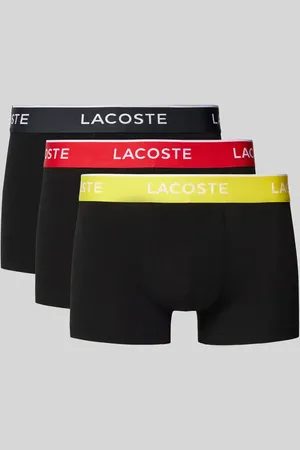 Lacoste Obcisłe bokserki z elastycznym paskiem z logo w zestawie 3 szt.