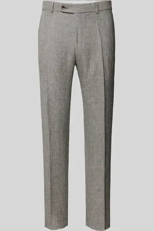 Carl Gross Spodnie do garnituru o kroju slim fit w kant