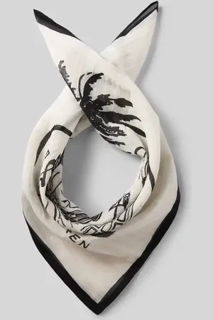Ralph Lauren Chusta damska z mieszanki bawełny i jedwabiu ze wzorem na całej powierzchni