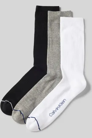 Calvin Klein Skarpety z nadrukiem z logo w zestawie 3 szt.