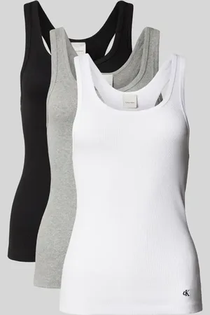 Calvin Klein Top z wyhaftowanym logo w zestawie 3 szt.