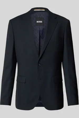 HUGO BOSS Marynarka na dwa guziki o kroju regular fit z kołnierzem z połami model ‘Jasper’