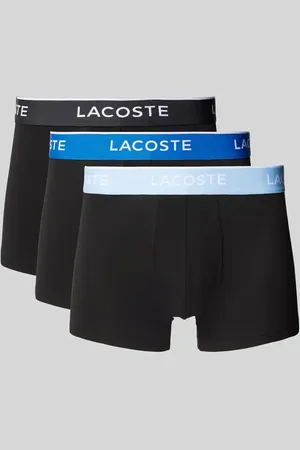 Lacoste Obcisłe bokserki z elastycznym paskiem z logo w zestawie 3 szt.