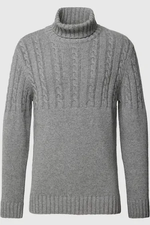 Barbour Sweter z dzianiny z wzorem warkocza
