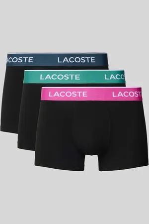 Lacoste Obcisłe bokserki z elastycznym paskiem z logo w zestawie 3 szt.