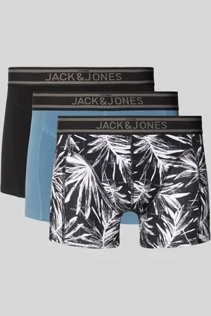 JACK & JONES Obcisłe bokserki z elastycznym paskiem z logo w zestawie 3 szt. model ‘RICHARD’