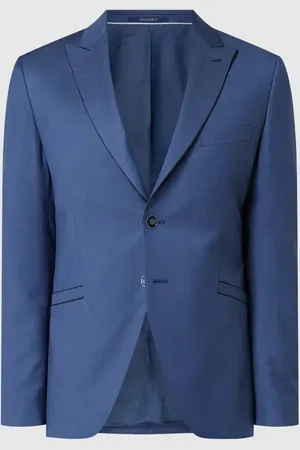 Wilvorst Marynarka o kroju slim fit z wełny zapinana na 2 guziki