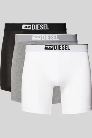 Diesel Obcisłe bokserki z elastycznym paskiem z logo w zestawie 3 szt.