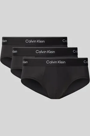 Calvin Klein Slipy z elastycznym pasem z logo w zestawie 3 szt.