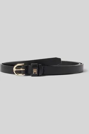 Tommy Hilfiger Pasek skórzany z aplikacją z logo
