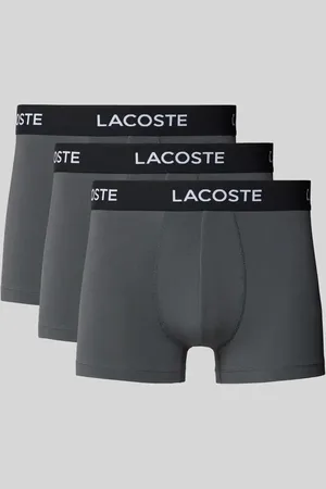 Lacoste Obcisłe bokserki z elastycznym paskiem z logo w zestawie 3 szt.