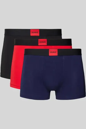 HUGO BOSS Obcisłe bokserki z naszywką z logo w zestawie 3 szt. model ‘GALAXY’