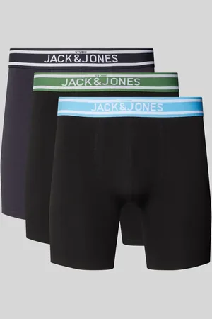 JACK & JONES Bokserki z elastycznym paskiem z logo w zestawie 3 szt. model ‘TEDDY’