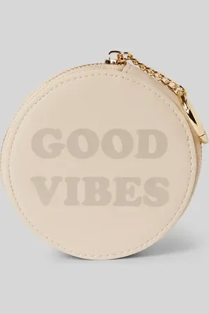Seidenfelt Portfel z nadrukiem z napisem model ‘GOOD VIBES’