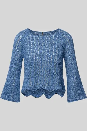 ONLY Sweter z dzianiny o kroju regular fit z mieszanki bawełny model ‘NOLA’